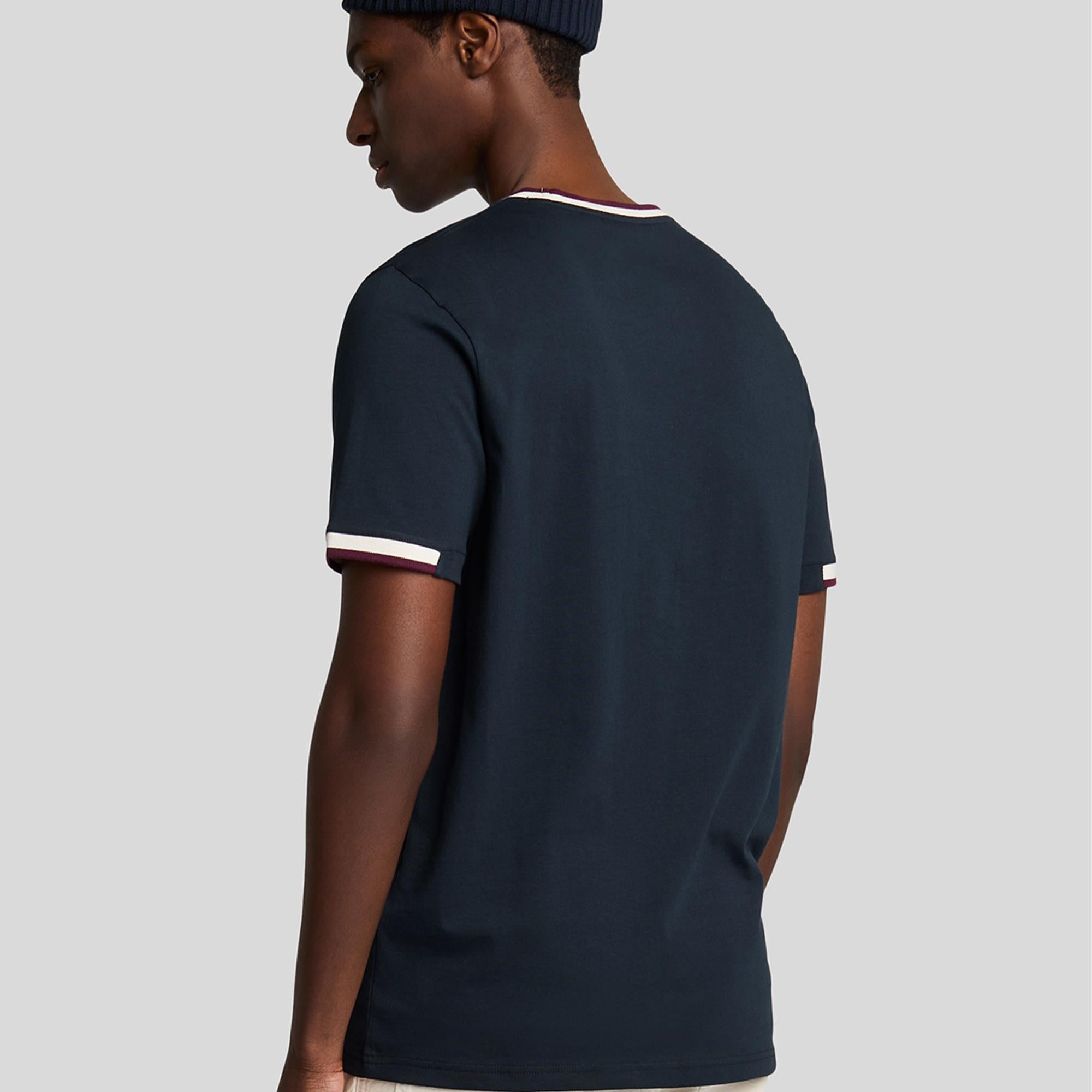 Lyle & Scott Half Tipped T-Shirt Dark Navy